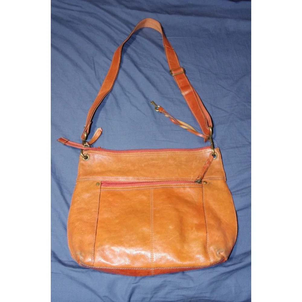Y2K Vintage Fossil Leather‎ Keyper Bag